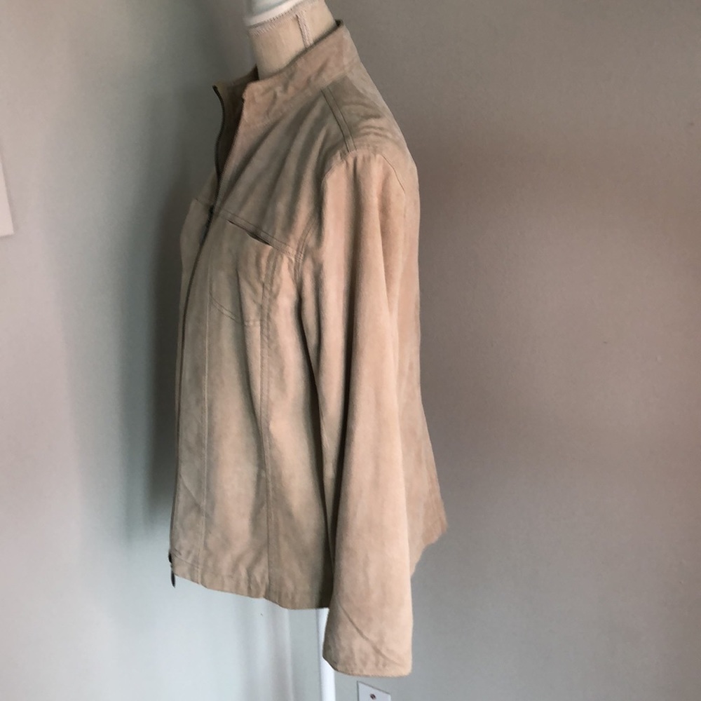 Chico’s leather suede zip jacket - Picture 2 of 7